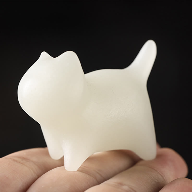 Mini-Glowstone-Katzendekoration – leuchtendes, glückliches Zen-Dekor