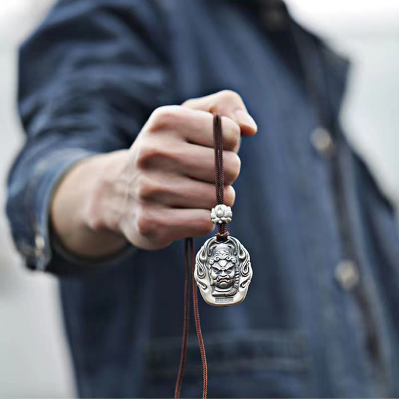 Chinese Zodiac Compassion Necklace with Om Mani Padme Hum Pendant