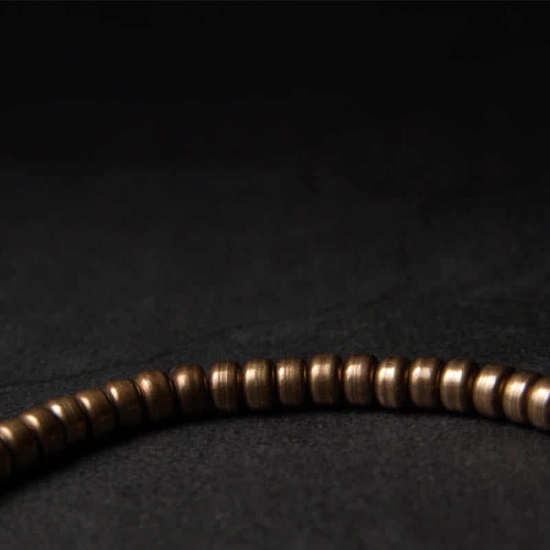 Copper Brass Bead Luck Wealth Spiritual Bracelet