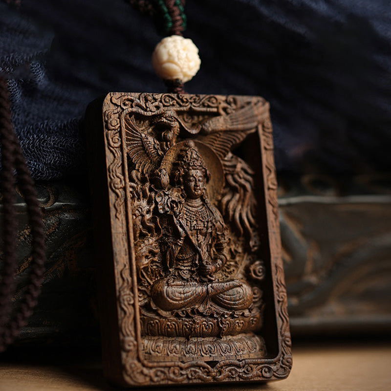 Chinesisches Sternzeichen Adlerholz PiXiu Drache Frieden Halskette Anhänger