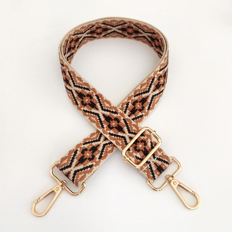 Multicolor Embroidered Adjustable Bag Strap for Spiritual Accessories