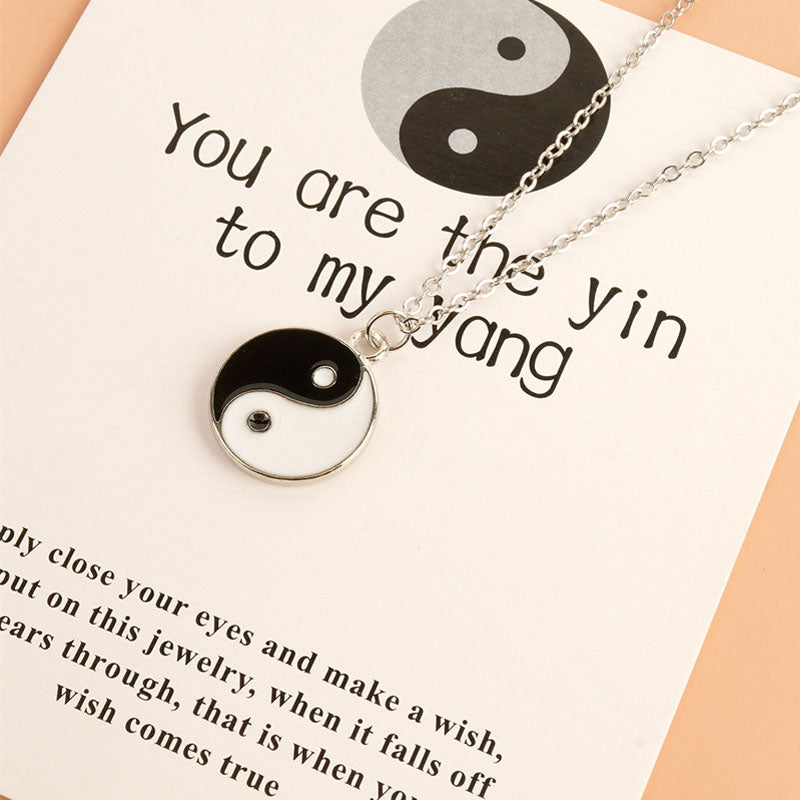 Unisex Yin Yang Necklace for Balance and Harmony Pendant