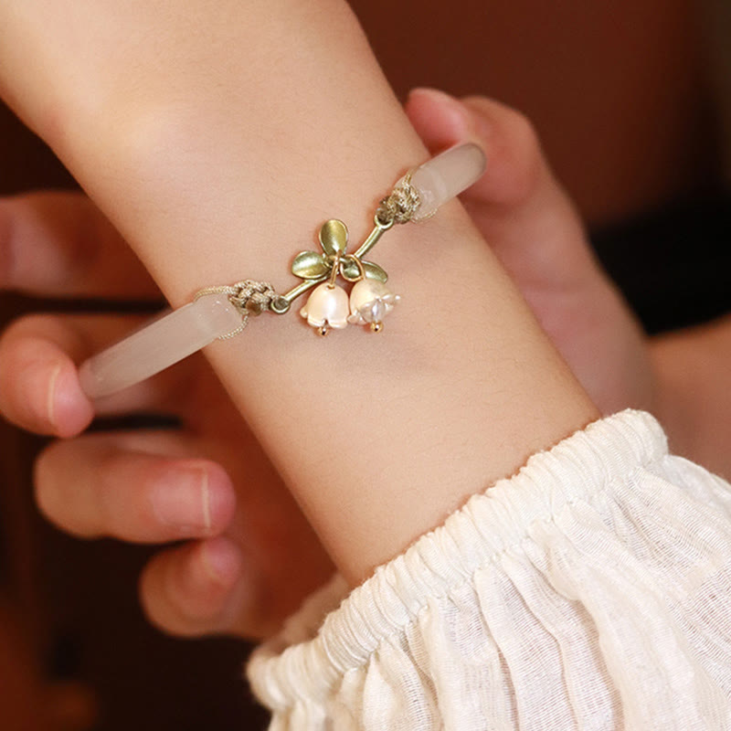 Lily of the Valley Spiritual Strength Bracelet Bangle