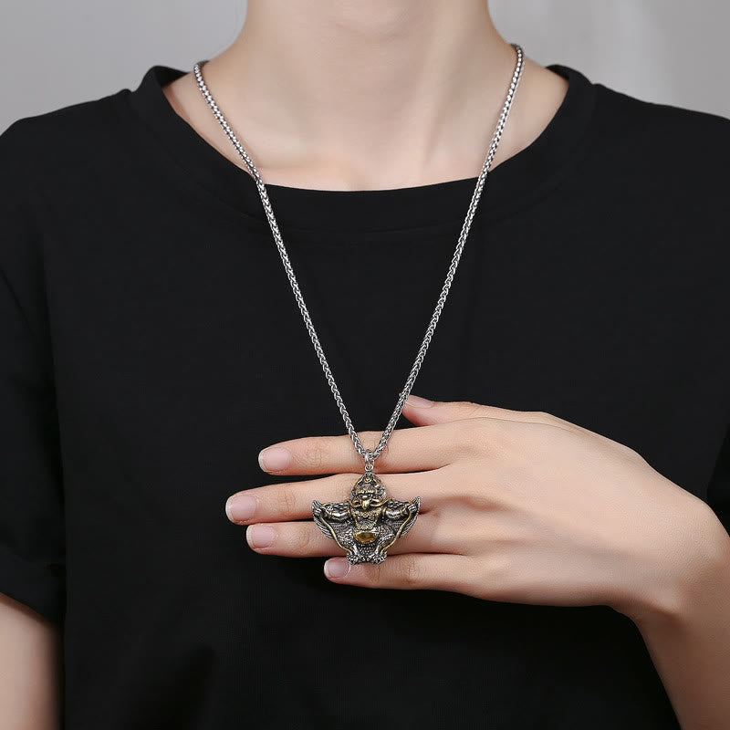 Kupfer Garuda Vogel Schutz Halskette Spiritueller Anhänger