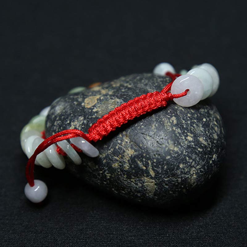 Adjustable Jade Red String Lucky Bracelet 14-20cm