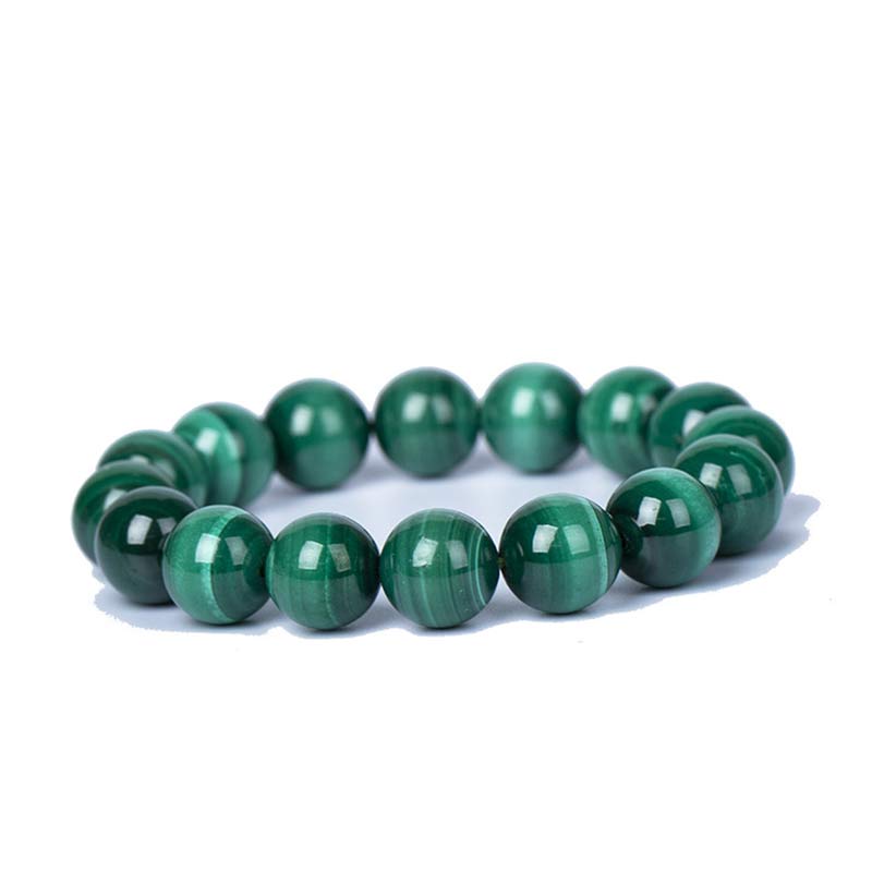 6mm Malachite Protection Bracelet for Calmness & Anxiety