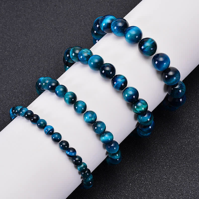 Blue Tiger Eye Healing Protection Bracelet