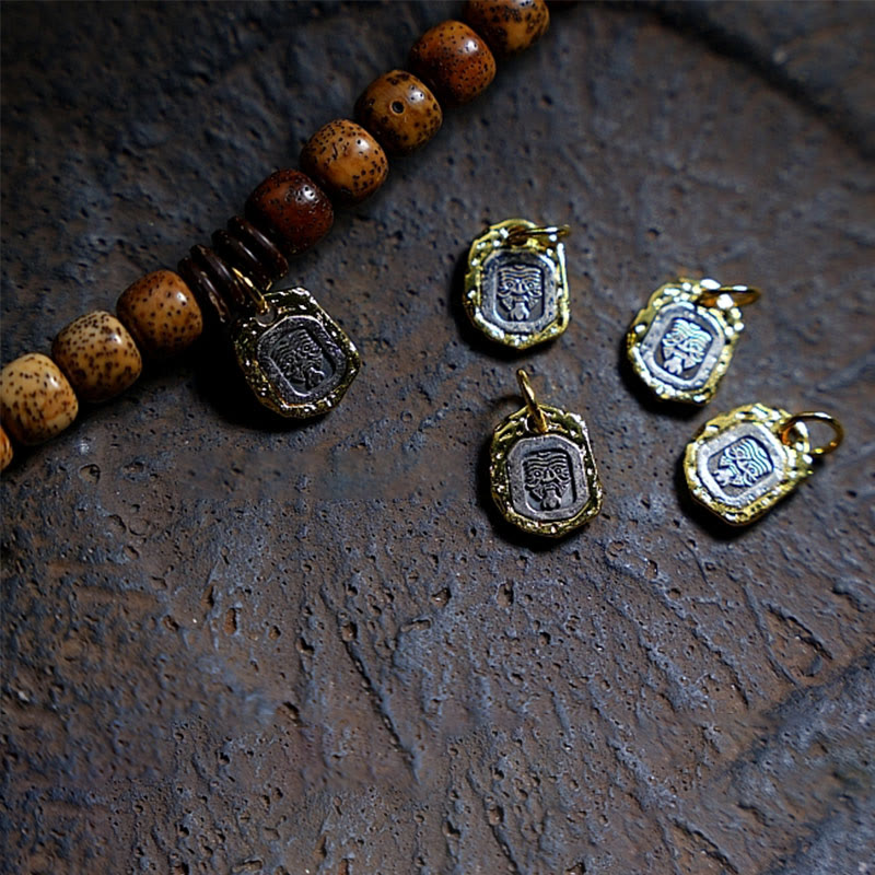 Triple Wrap Agate Bracelet with Bodhi Seed & Amber Beads