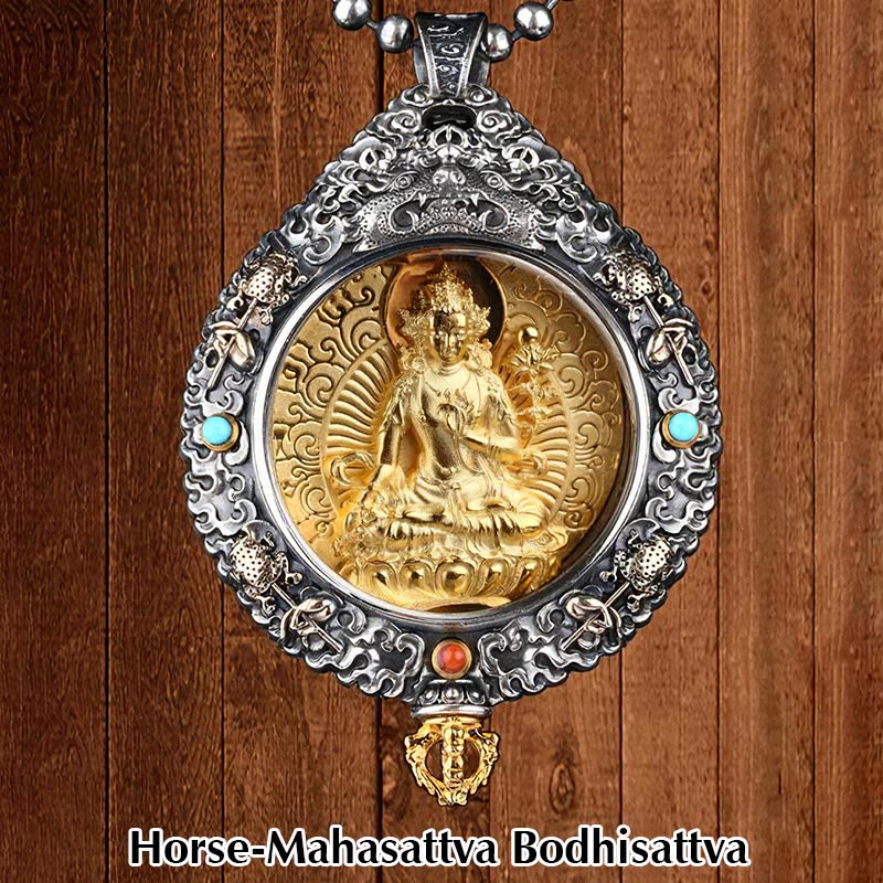 Chinese Zodiac Rotatable Necklace Pendant for Spiritual Protection