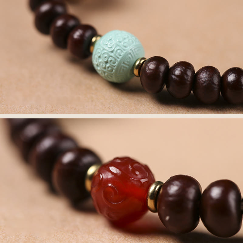 Purple Bodhi Seed Wisdom Bracelet | Spiritual Protection Bead