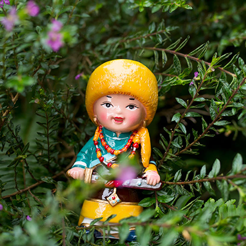 11 cm handbemaltes tibetisches spirituelles Figuren-Ornament
