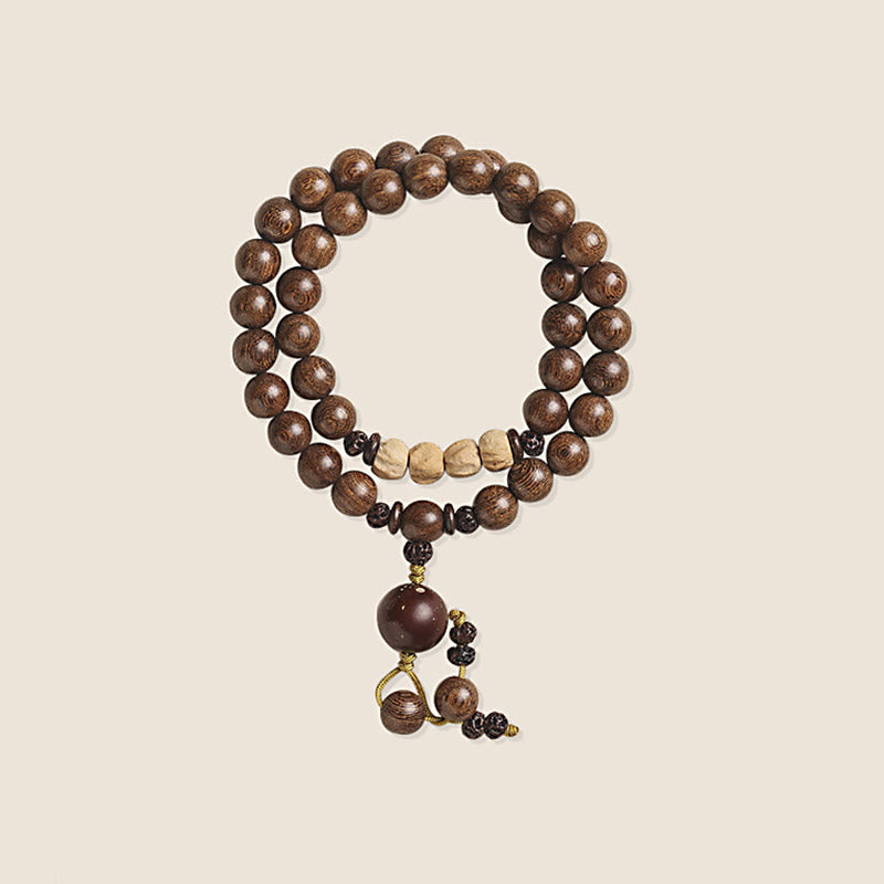 Sandalwood Double Wrap Bracelet 6mm for Purification
