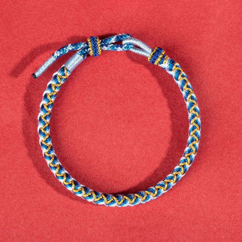 Handmade Year Of The Dragon Red String Protection Bracelet