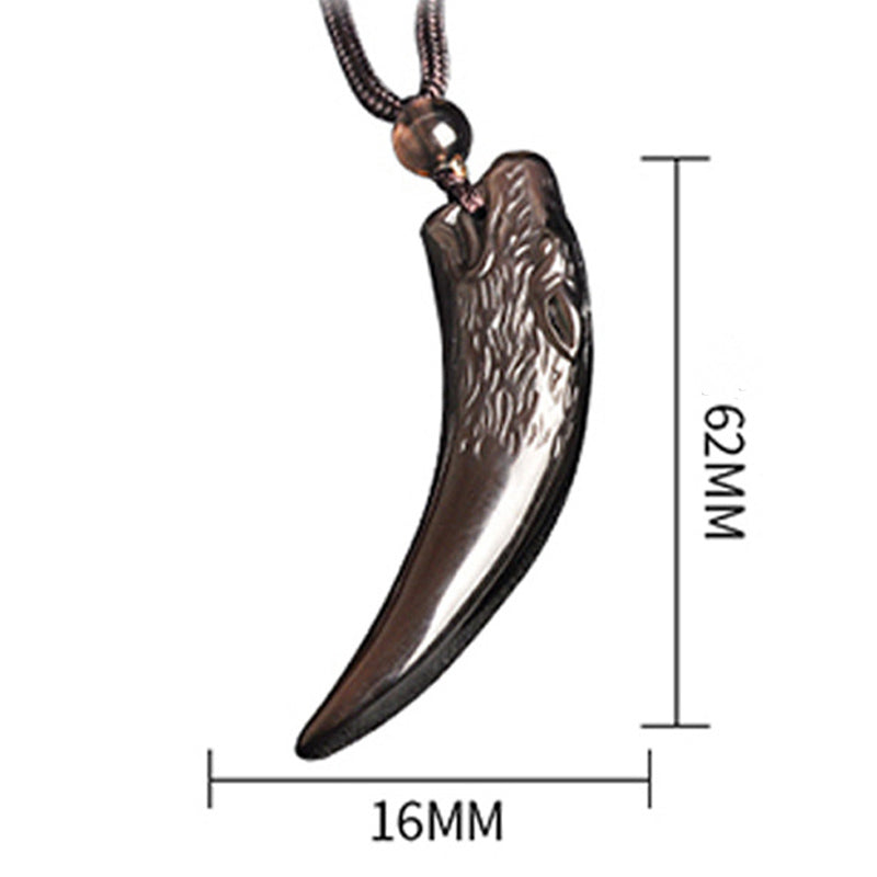 Multi Obsidian Strength Necklace Pendant