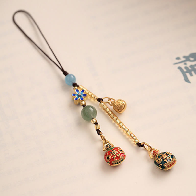 Gold Swallowing Beast Family Luck Key Chain for Car
