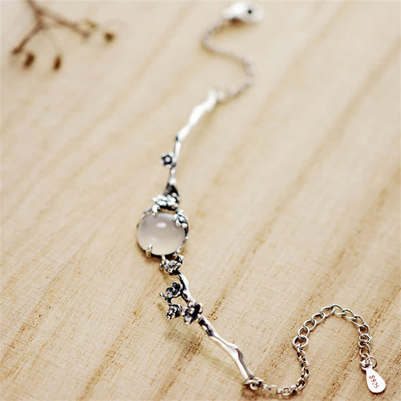 Chalcedon Positive Harmony Armband Größenverstellbar