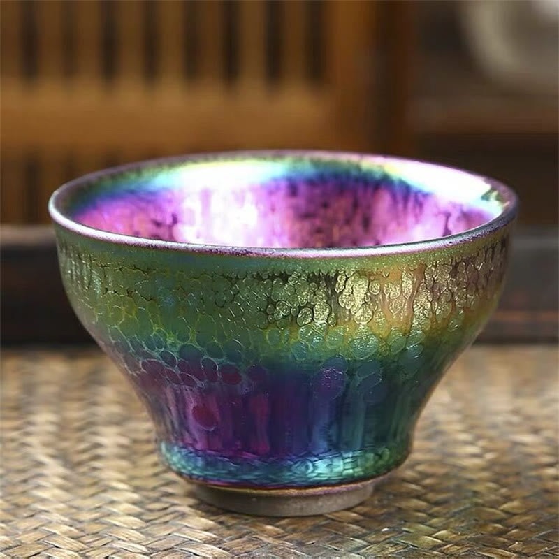 Fairy Rainbow Tenmoku Keramik-Teetasse 301–400 ml