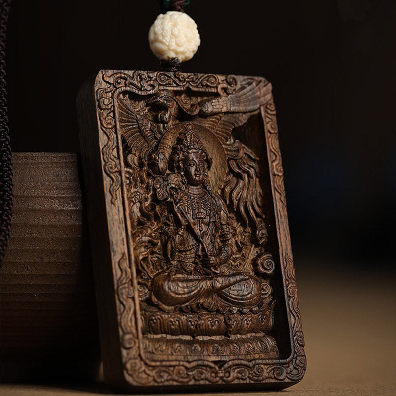 Chinesisches Sternzeichen Adlerholz PiXiu Drache Frieden Halskette Anhänger