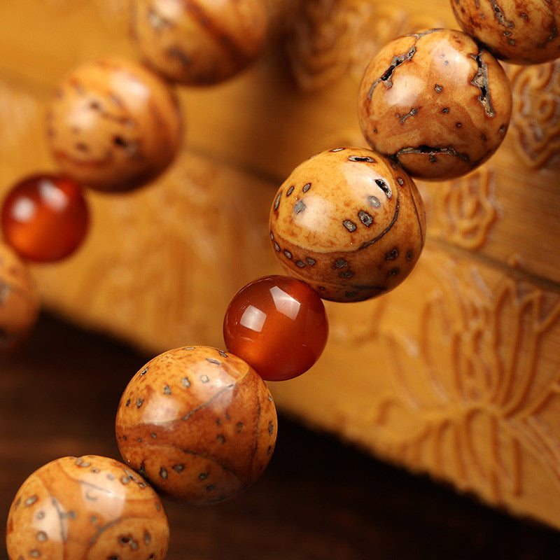 12 mm Bodhi Seed Wisdom Armband für Meditation und Bewusstsein