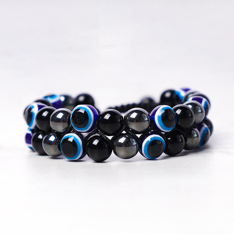 Tiger Eye Evil Eye Protection Bracelet 8mm Beads Classic