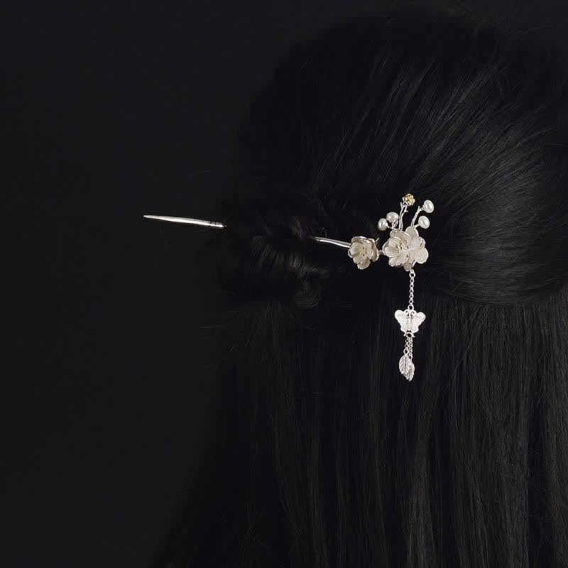 Copper Plum Blossom Butterfly Hairpin | Love & Freedom Symbol
