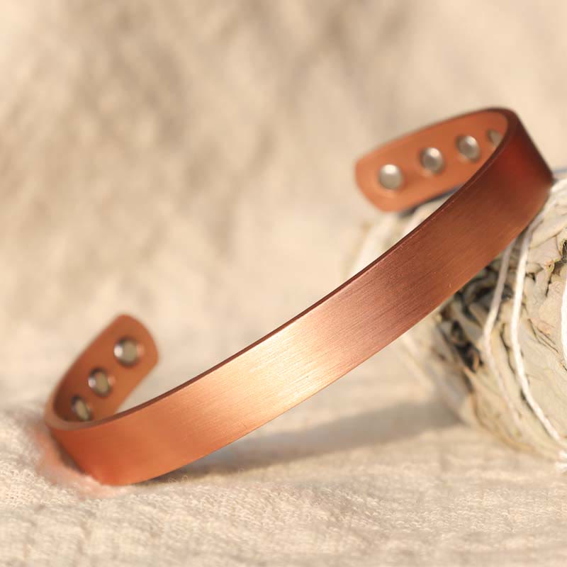 Copper Spiritual Bracelet Adjustable Magnetic Cuff for Healing