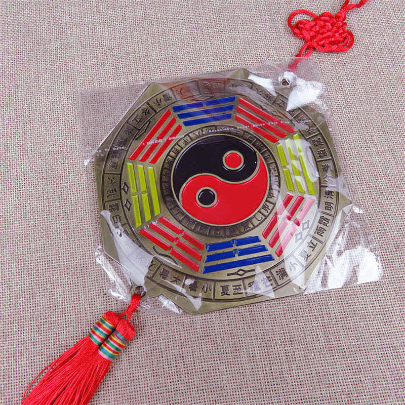 Feng Shui Bagua-Kartenspiegel, 10 cm, chinesischer Knoten, Energiebilanz