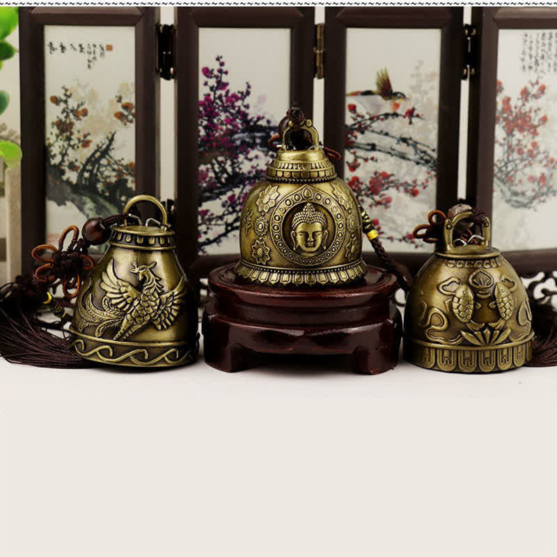 Feng Shui Buddha Windspiel Glocke aus Zinklegierung für Zen