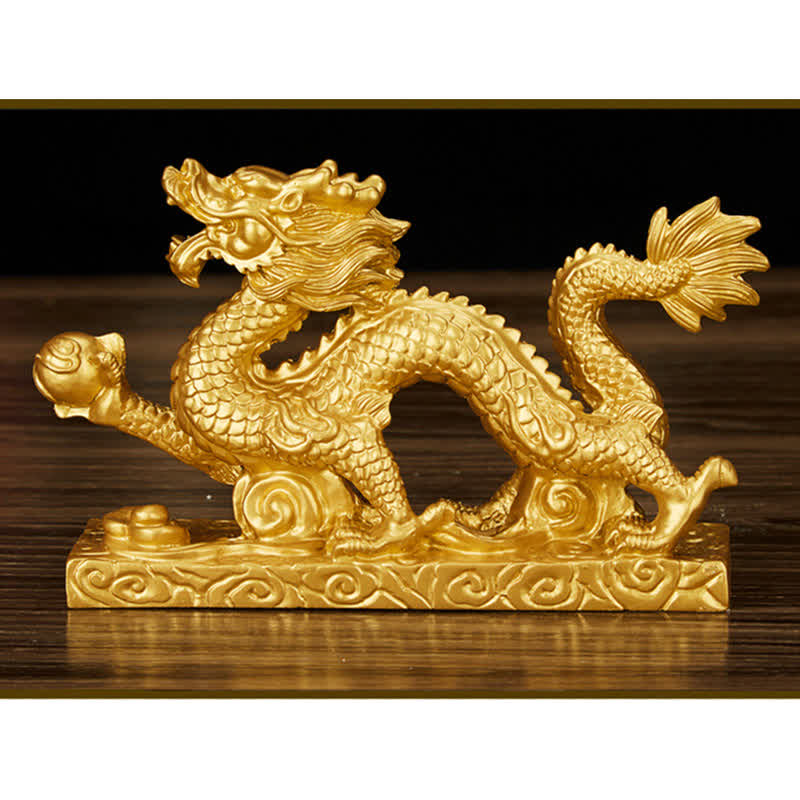 Feng Shui Chinesische Drachenstatue Dekoration für Wohlstand