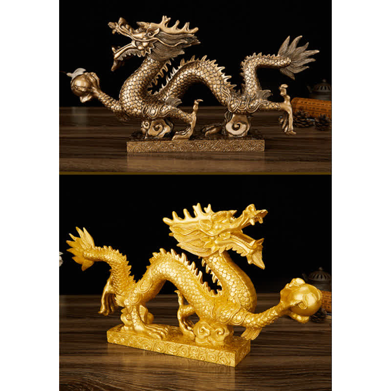 Feng Shui Chinesische Drachenstatue Dekoration für Wohlstand