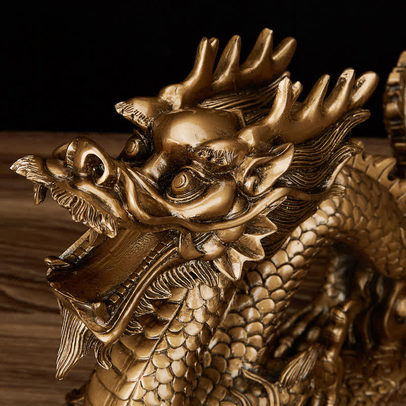 Feng Shui Chinesische Drachenstatue Dekoration für Wohlstand
