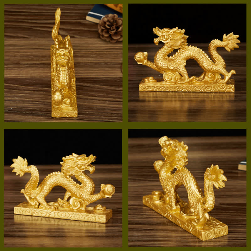 Feng Shui Chinesische Drachenstatue Dekoration für Wohlstand