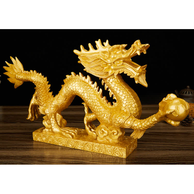 Feng Shui Chinesische Drachenstatue Dekoration für Wohlstand