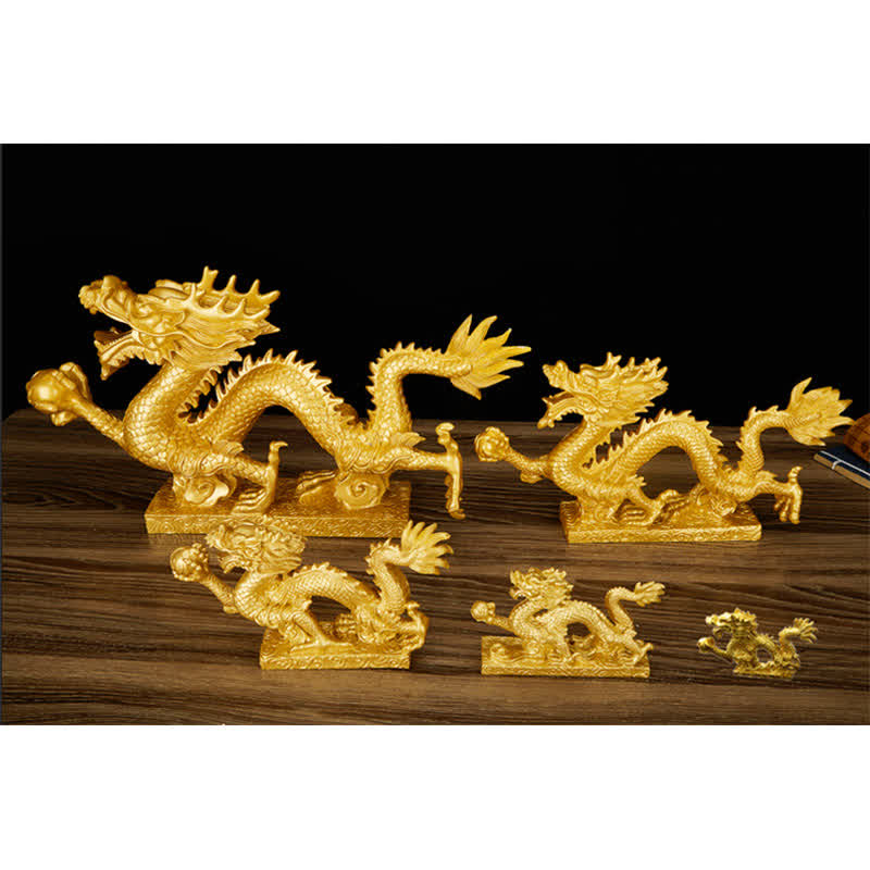 Feng Shui Chinesische Drachenstatue Dekoration für Wohlstand