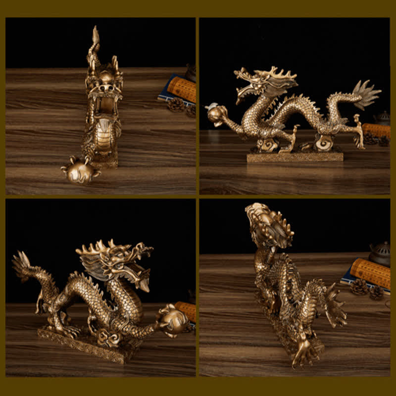 Feng Shui Chinesische Drachenstatue Dekoration für Wohlstand