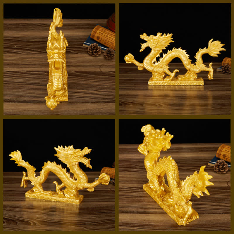 Feng Shui Chinesische Drachenstatue Dekoration für Wohlstand