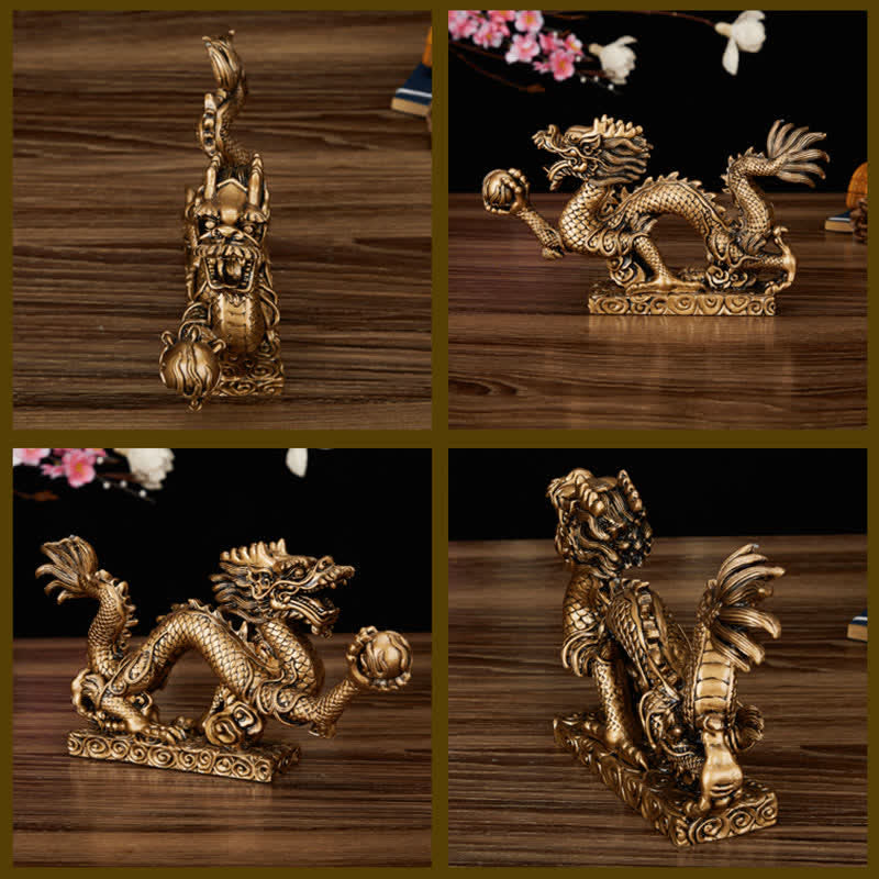 Feng Shui Chinesische Drachenstatue Dekoration für Wohlstand