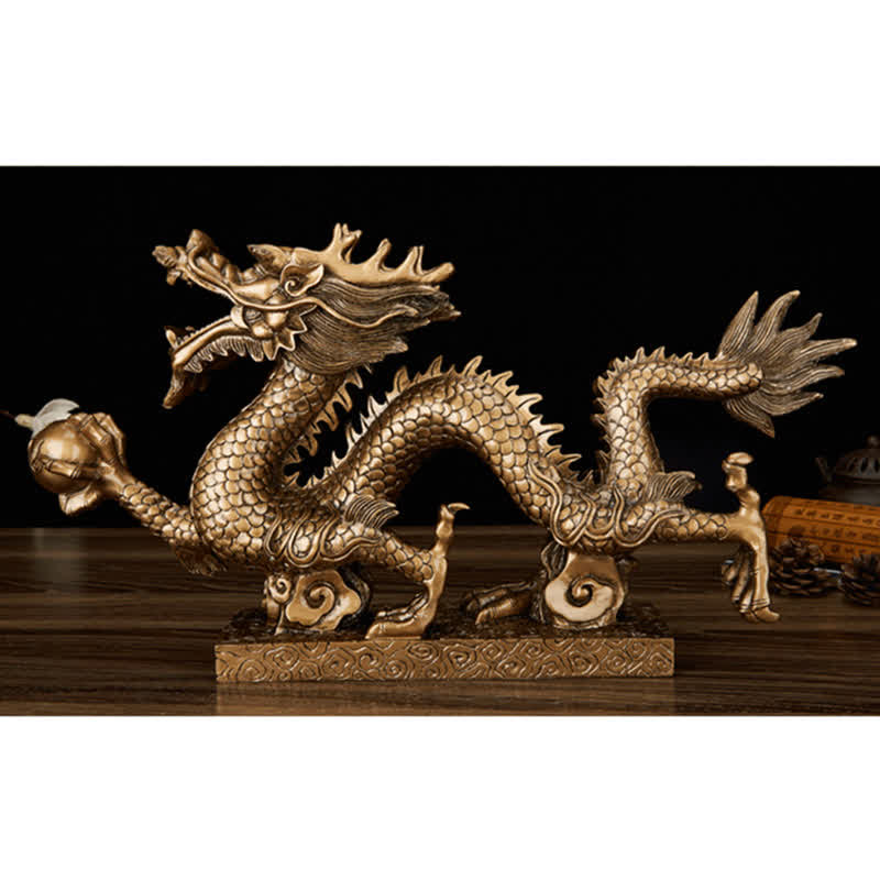 Feng Shui Chinesische Drachenstatue Dekoration für Wohlstand