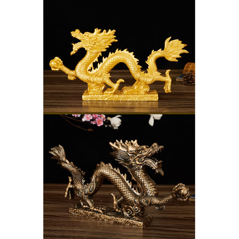 Feng Shui Chinesische Drachenstatue Dekoration für Wohlstand