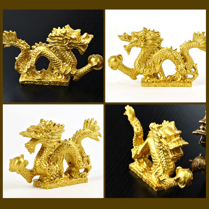 Feng Shui Chinesische Drachenstatue Dekoration für Wohlstand