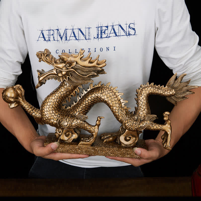 Feng Shui Chinesische Drachenstatue Dekoration für Wohlstand