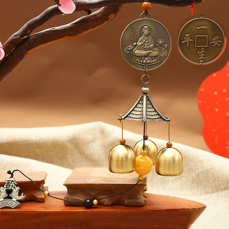 Feng Shui Kupfer-Windspielglocke für Glück und Harmonie