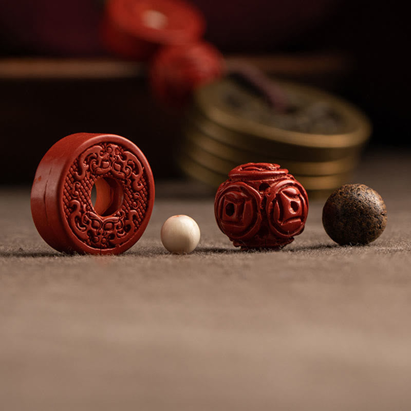 Feng Shui Fünf-Kaiser-Münzen-Schlüsselanhänger für Reichtum und Schutz