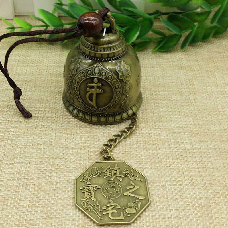 Feng Shui-Glocke zum Aufhängen aus Zinklegierung für Zen-Dekor