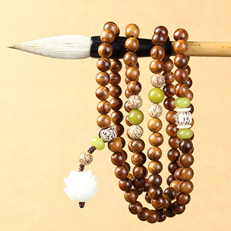 6mm Rosewood Lotus Bracelet for Protection & Calm