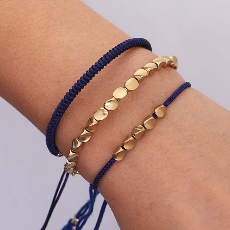 3 PCS Tibetan Copper Spiritual Protection Bracelet Set