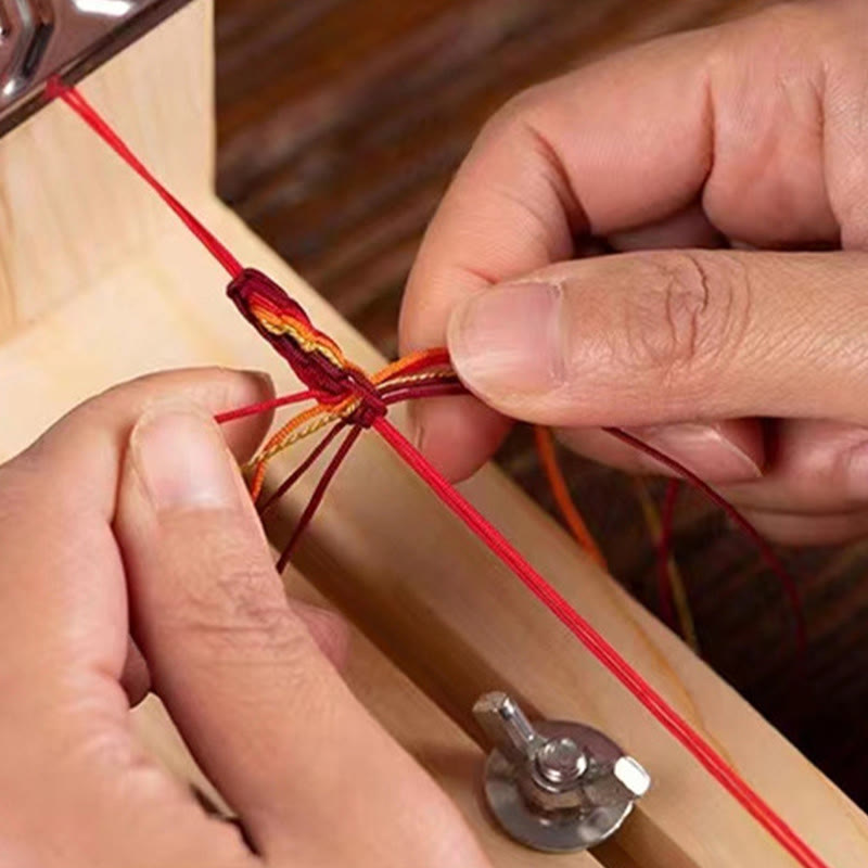 Fünf Richtungen Götter des Reichtums Rotes Schnurarmband Schutz