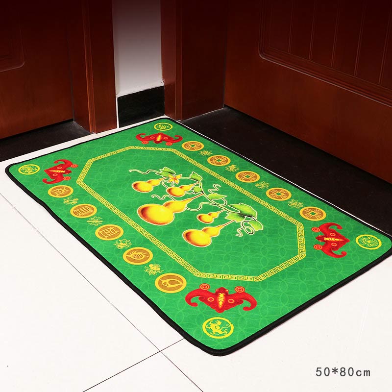 Fußmatte „Fünf Elemente Feng Shui“ für Zen-Dekor, 50 x 80 cm
