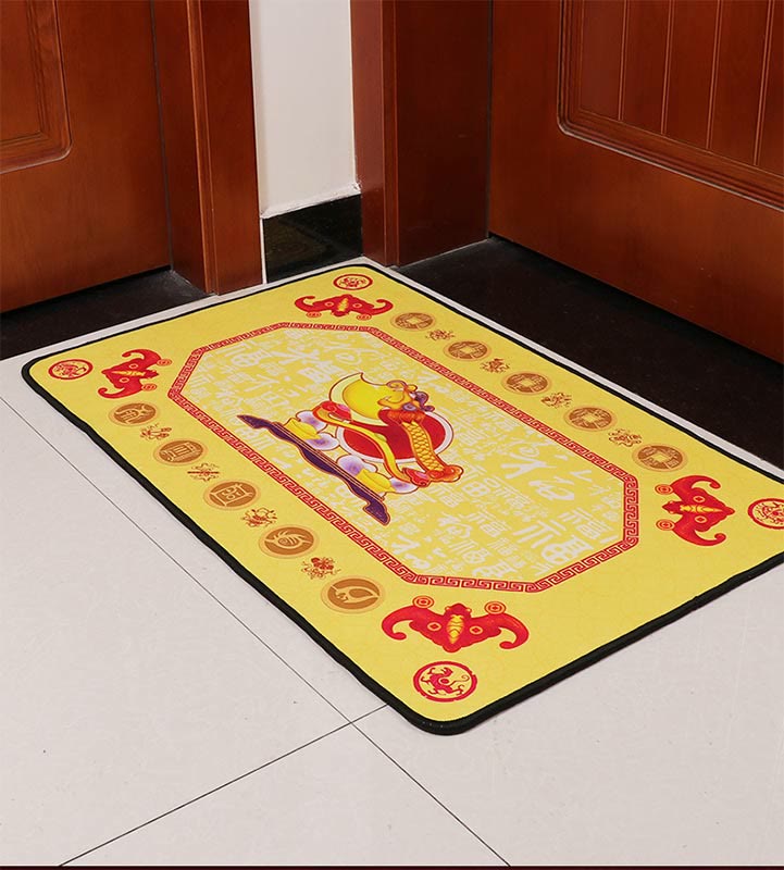 Fußmatte „Fünf Elemente Feng Shui“ für Zen-Dekor, 50 x 80 cm