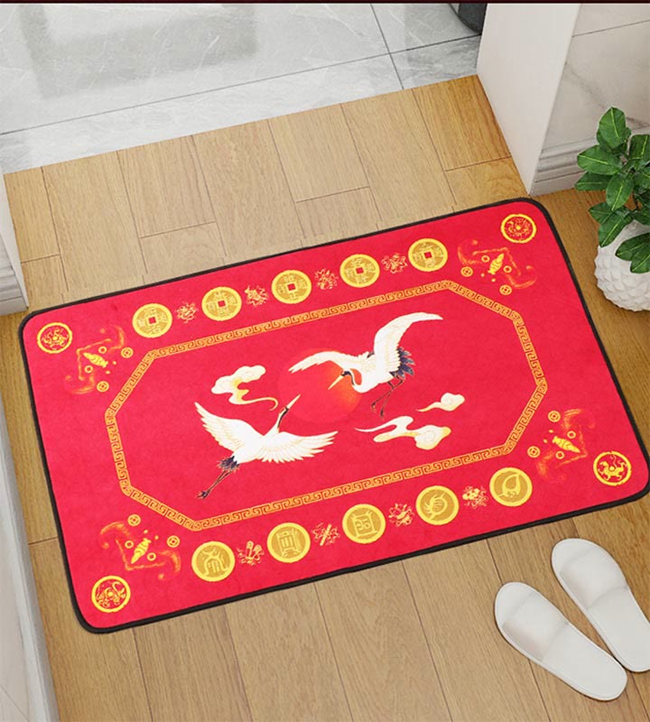 Fußmatte „Fünf Elemente Feng Shui“ für Zen-Dekor, 50 x 80 cm
